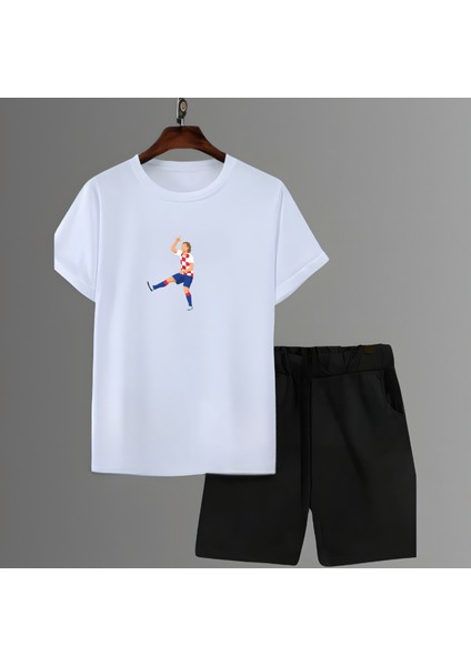 Antoine Griezmann Forma Sırt Futbol Baskılı Unisex Kısa Kollu Tişört T-Shirt Şort Takımı fiyatları