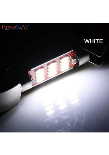 12 Adet LED Ampül Sofit 12 Led’li Siemens Tipi 39 mm Beyaz Canbus Tavan Plaka Ampulü