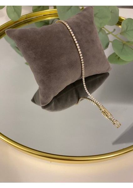 Xuping Xp 14 K Altın Kaplama Hediyelik Suya Dayanıklı Kadın Bileklik 17 cm 19 cm Ayarlanabilir