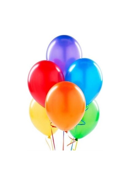 Renkli Balon 100'LÜ Karışık Renk Parti Doğum Günü Kutlama Özel Günler fırsatları