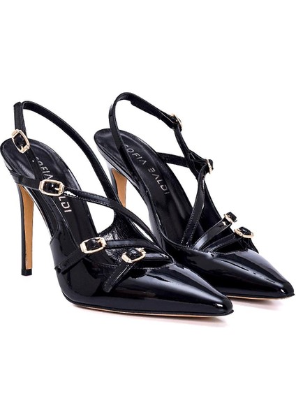 Lıch Siyah Rugan Kadın Stiletto & Abiye modelleri