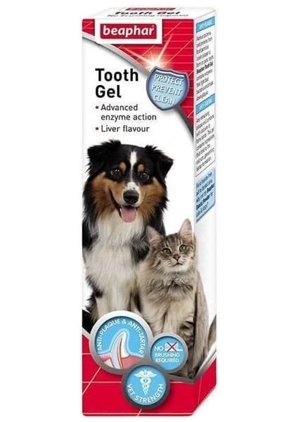 Beaphar Tooth Jel Kedi ve Köpekler Için Enzim Etkili Diş Jeli 100 gr
