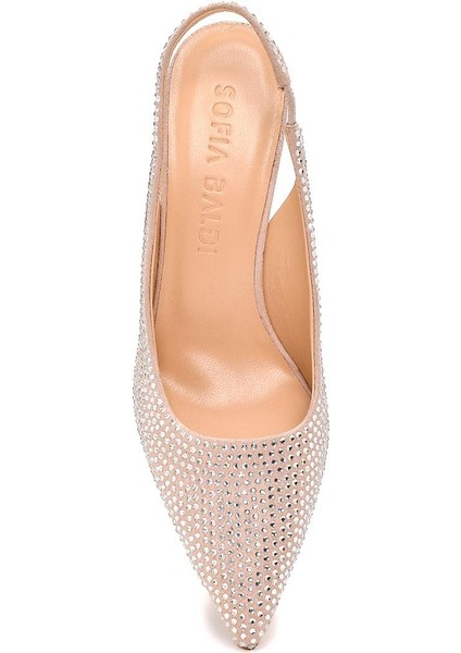 Sılvana Bej Süet Kadın Stiletto & Abiye modelleri