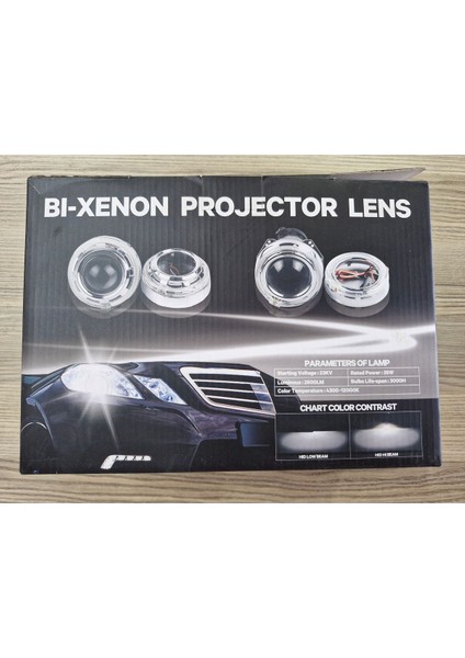 Bı-Xenon Projektor Mercek Lens G151/WHITE 23 Kv, 35W, 2800 Lm, H1,H4,H7,H11,9005,9006