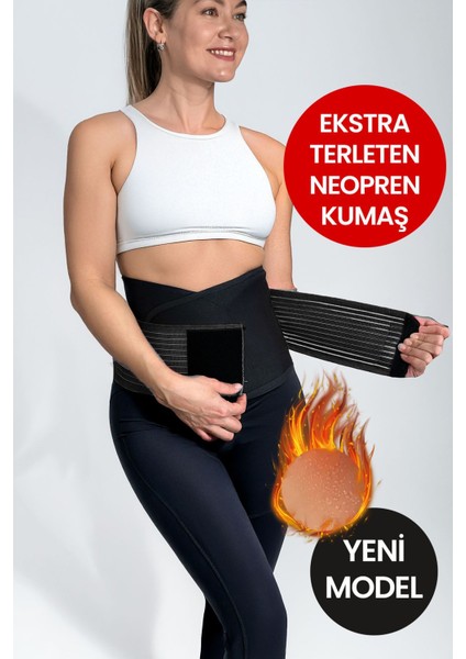 Kadın Erkek Göbek Karın Şekillendirici Inceltici Dik Duruş Neopren Kemer Bel Korsesi
