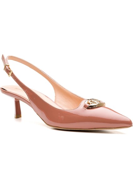 Preny Gül Kurusu Rugan Kadın Stiletto & Abiye