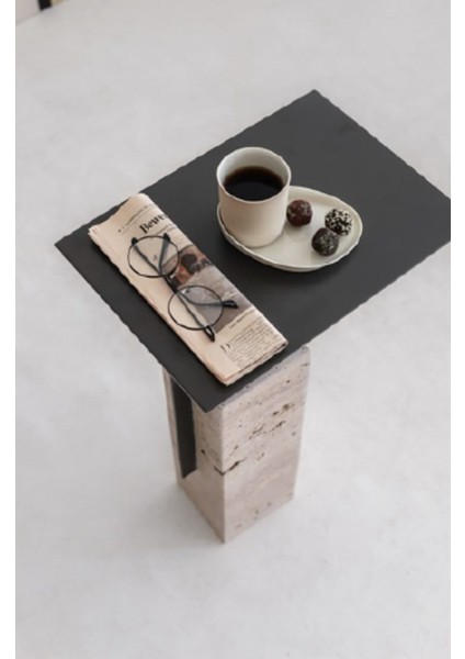 Most Lapis Modern Metal Yan Sehpa (45X30) (Evinize Teslim)
