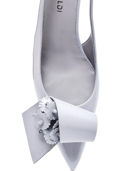 Sage Gri Rugan Kadın Stiletto & Abiye