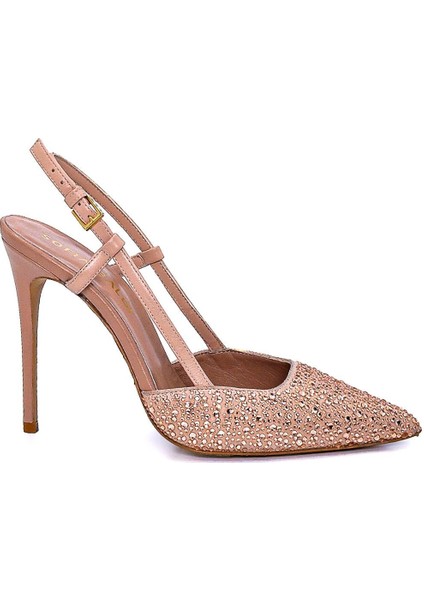 Dire Bej Süet Kadın Stiletto & Abiye