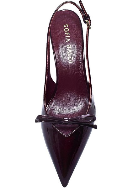 Fecal Bordo Rugan Kadın Stiletto & Abiye fiyatları