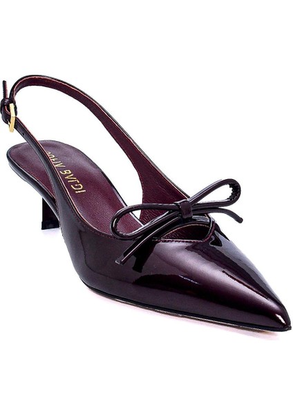 Fecal Bordo Rugan Kadın Stiletto & Abiye modelleri