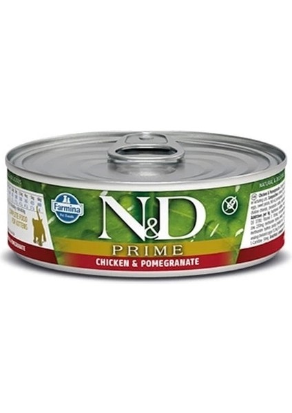 N&d Prime Tavuk ve Narlı Yavru Konserve Kedi Maması 70 gr