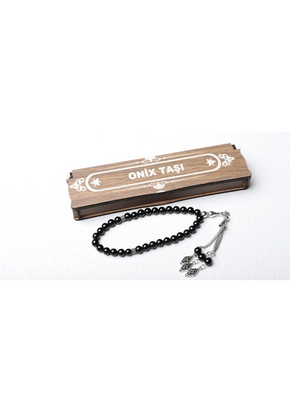 Kutulu 33 Lü Tesbih Oniks Taşı