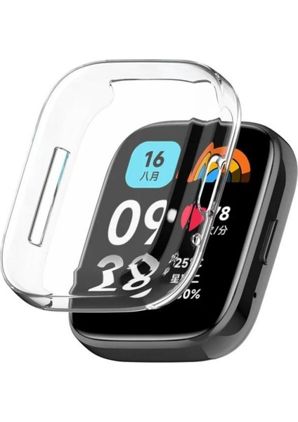 Redmi Watch 3 Ekran ve Kasa Koruyucu Kılıf Tam Ekran Koruyucu Akıllı Saat