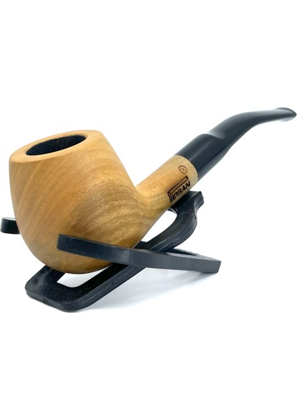 Half Bent Apple Metal Filtreli Pipo - Naturel 2407