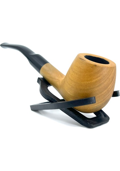 Half Bent Apple Metal Filtreli Pipo - Naturel 2407