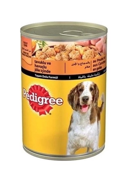 Pedigree Tavuklu ve Havuçlu Yetişkin Konserve Köpek Maması 400 gr