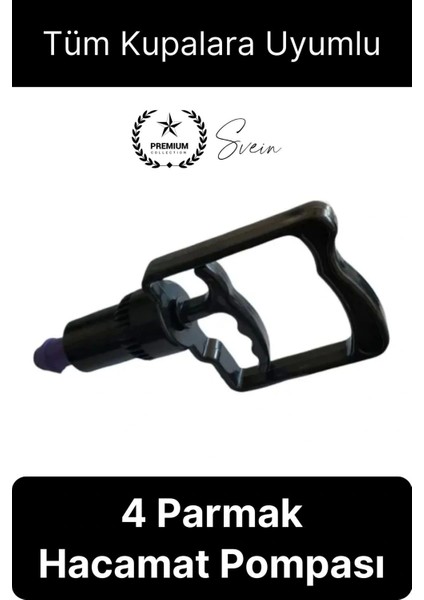 Kolay Kullanım 4 Parmak Hacamat Pompası