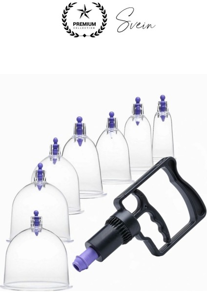Kolay Kullanım 4 Parmak Hacamat Pompası