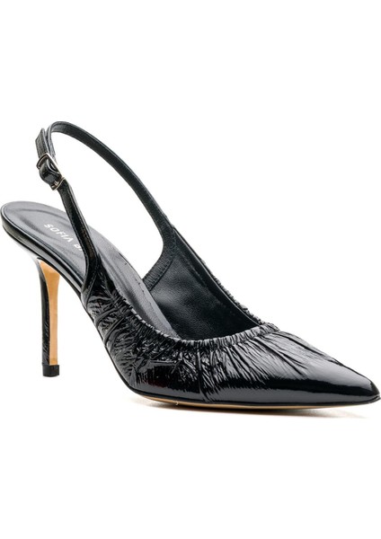 Magy Siyah Hakiki Deri Kadın Stiletto & Abiye fiyatları