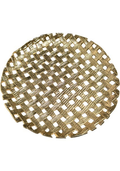 Döküm Hasır Örgü Altın Sarı Tabak fiyatları
