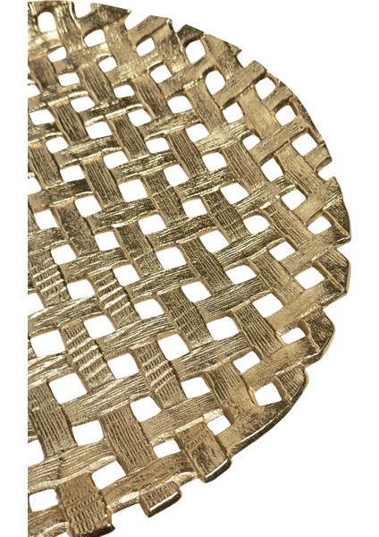 Döküm Hasır Örgü Altın Sarı Tabak fırsatları