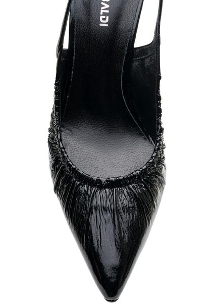 Magy Siyah Hakiki Deri Kadın Stiletto & Abiye fırsatları