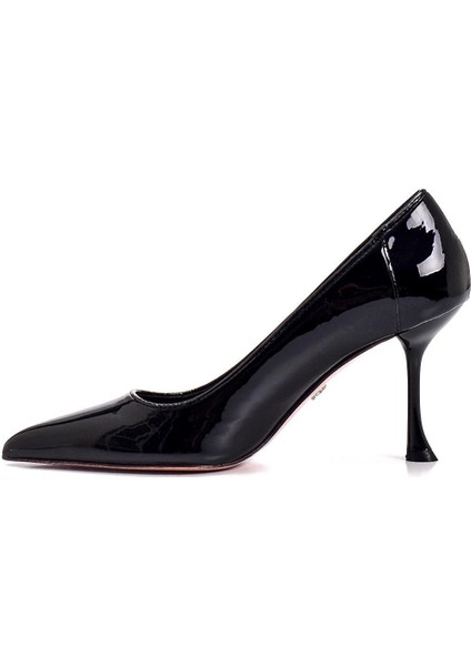 Luno Siyah Rugan Kadın Stiletto & Abiye modelleri