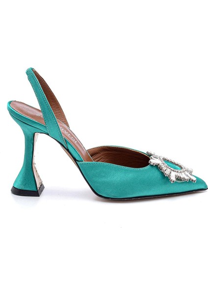 Ancelıne A Yeşil Tekstil Kadın Stiletto & Abiye