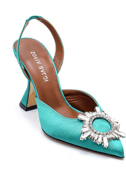 Ancelıne A Yeşil Tekstil Kadın Stiletto & Abiye fiyatları