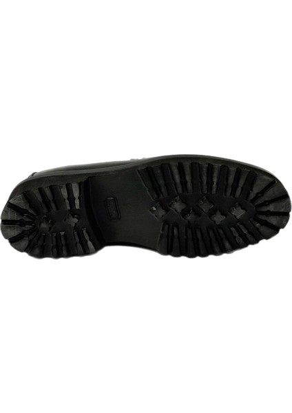 2002 Erkek Yüksek Taban Tokalı Bağsız Şık Kundura Siyah Açma indirimleri