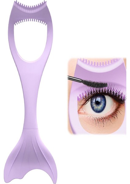 Büro Ev Ofis Personeli Için Silikon Kirpik Rimel Eyeliner Maskara Şablonu