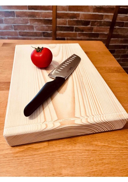Eramasif %100 Ladin Yekpare Kalın Et Ekmek Sebze Kesme Tahtası 37X24,5X4,5CM modelleri