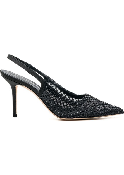 Evens Siyah Tekstil Kadın Stiletto & Abiye