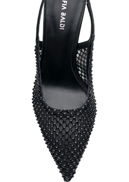 Evens Siyah Tekstil Kadın Stiletto & Abiye
