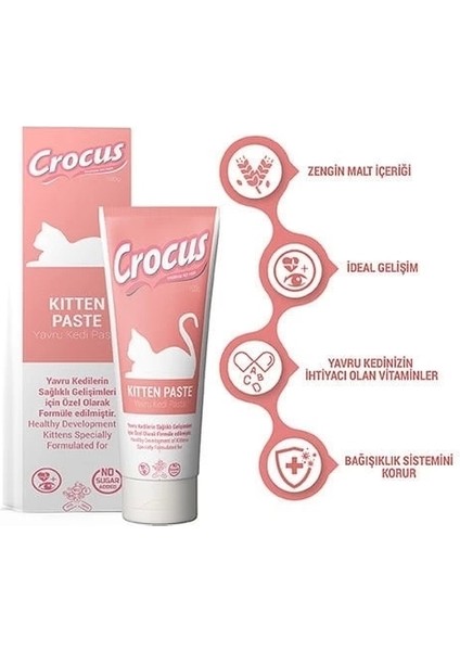 Crocus Kitten Kedi Malt Macunu 100 gr