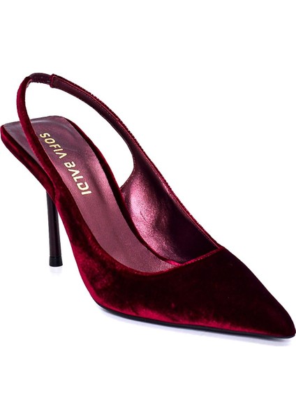 Pello Bordo Tekstil Kadın Stiletto & Abiye modelleri