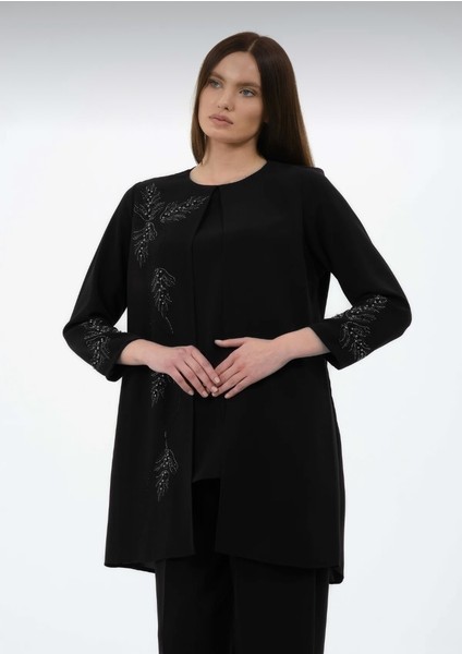 Alçiçek Kadın Büyük Beden Petek Kumaş Pantolonlu Tunik Ikili Anne Abiye Takım fırsatları