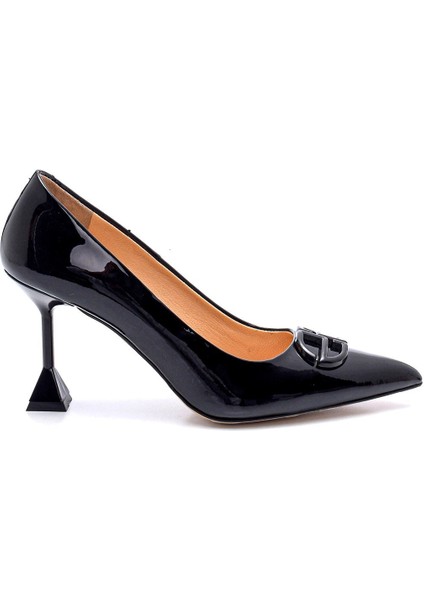 Asklepios Siyah Rugan Kadın Stiletto & Abiye