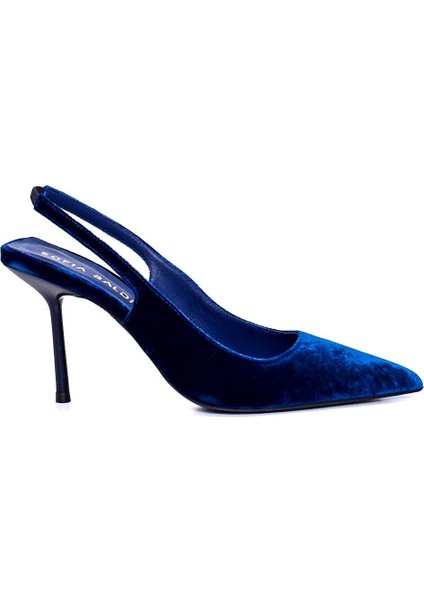 Pello Lacivert Tekstil Kadın Stiletto & Abiye