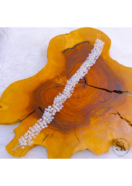 Tamamen El Yapımı Kristal Taşlı Şık ve Zarif Gelin Tacı ve Saç Aksesuarı fiyatları