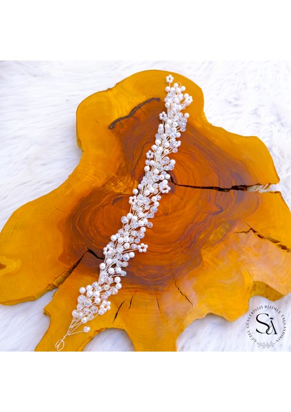 Tamamen El Yapımı Kristal Taşlı Şık ve Zarif Gelin Tacı ve Saç Aksesuarı fiyatları