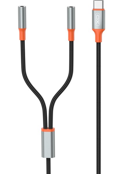 Aux Audio Kablo 2in1 Type-C To 3.5mm Dönüştürücü XO-NB-R269B