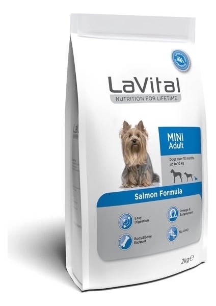 Lavital Küçük Irk Somonlu Yetişkin Köpek Maması 1.5 kg
