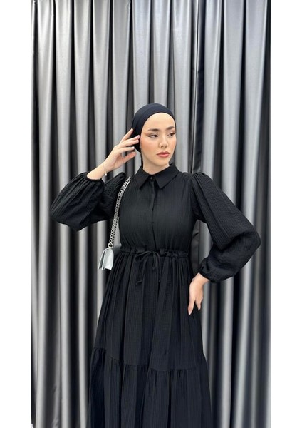 Belden Büzgülü Volan Detaylı Elbise fiyatları