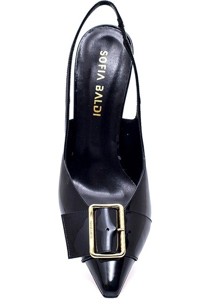 Note Siyah Rugan Kadın Stiletto & Abiye