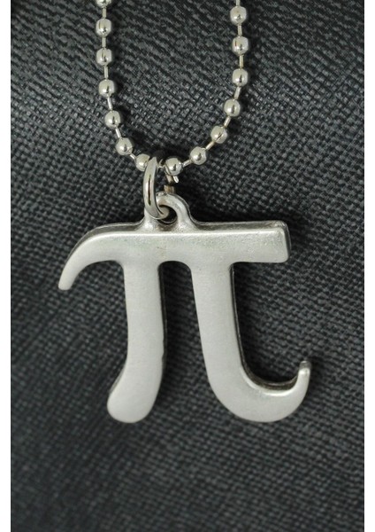 Pi Sayısı Tasarımlı Metal Erkek Kolye