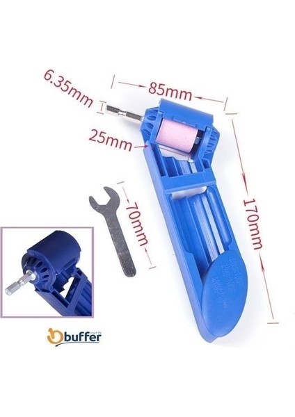 Buffer® Taşınabilir Kullanımı Kolay Hafif Matkap Ucu Bileyici Matkap Ucu Bileme Keskinleştirme Apara