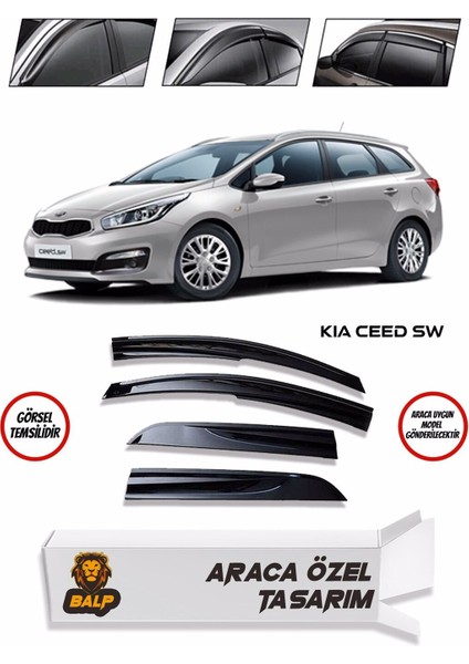 Kia Ceed Sw Cam Rüzgarlığı 4lü 2013-2019 Arası