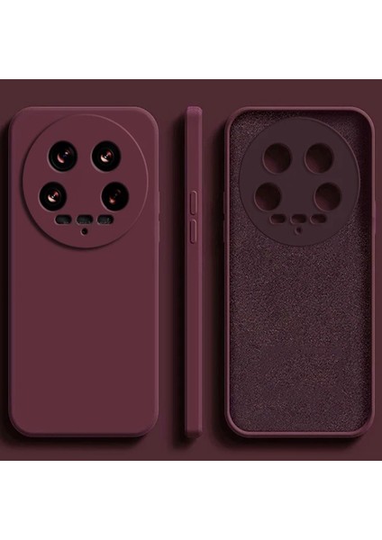 Xiaomi Mi 15 Ultra Kılıf Lansman Kamera Korumalı Içi Kadife Yumuşak Renkli Silikon Mat Hisli Süet Liquid